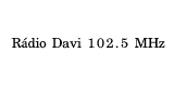 Rádio Davi 102.5 MHz